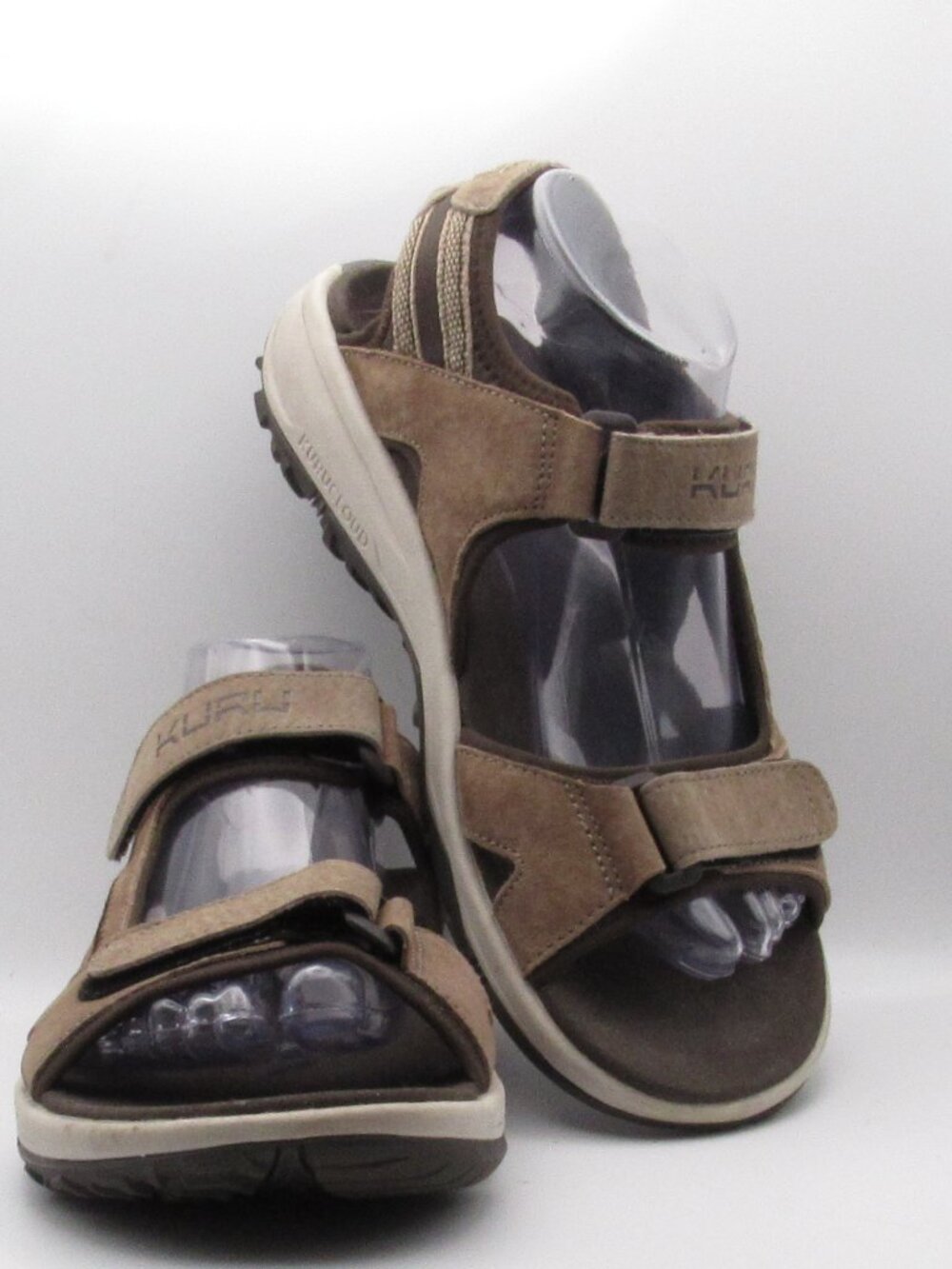 Kuru Brown Tread Women's Leather Strappy Sandals Size 10 Very Good Condition